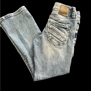 BKE Blue Straight Leg Jeans Classic Denim Style